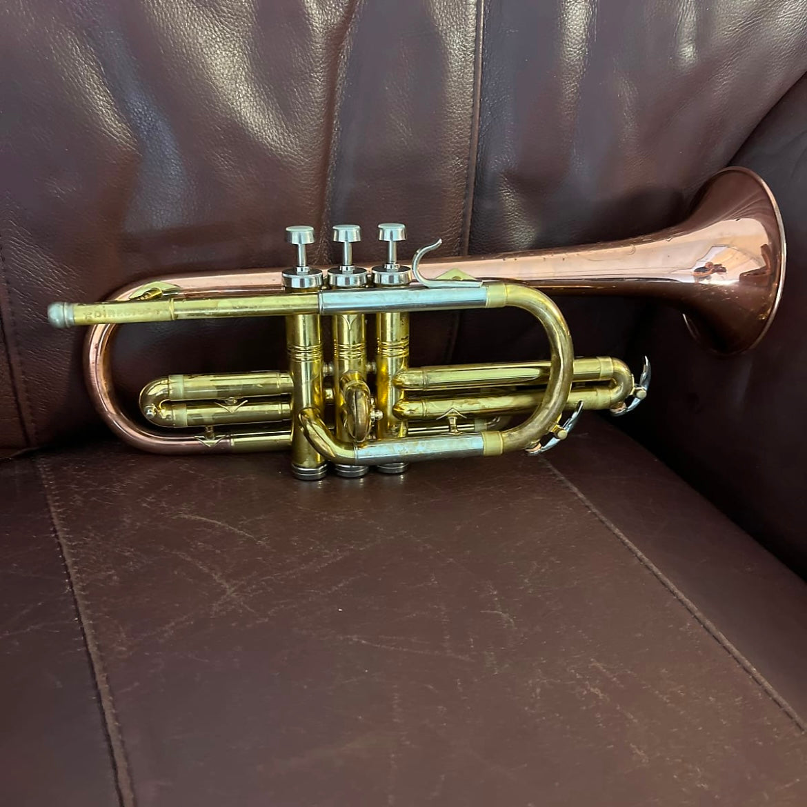 Conn 17A Director Bb Cornet (1955) SN 559764 (Coprion copper bell)