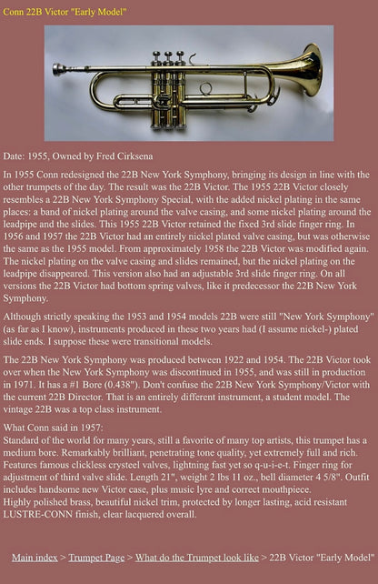 Conn 20B Connquest (extremely rare) Bb Trumpet SN 435253 (1954)(100% new gold lacquer)(professional)