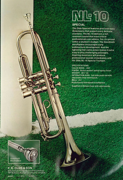 Olds Special NL-10 Bb Trumpet (1974) SN 906279