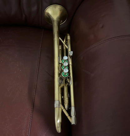 Getzen Model 90 Deluxe (1953) Bb Trumpet SN 23727 (100% new gold tint lacquer)