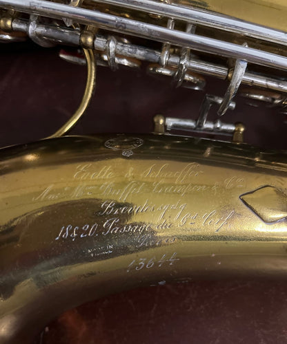 Buffet/Evette & Schaeffer Eb Alto Saxophone SN 13644 (Carl Fischer, New York) (Paris - France)