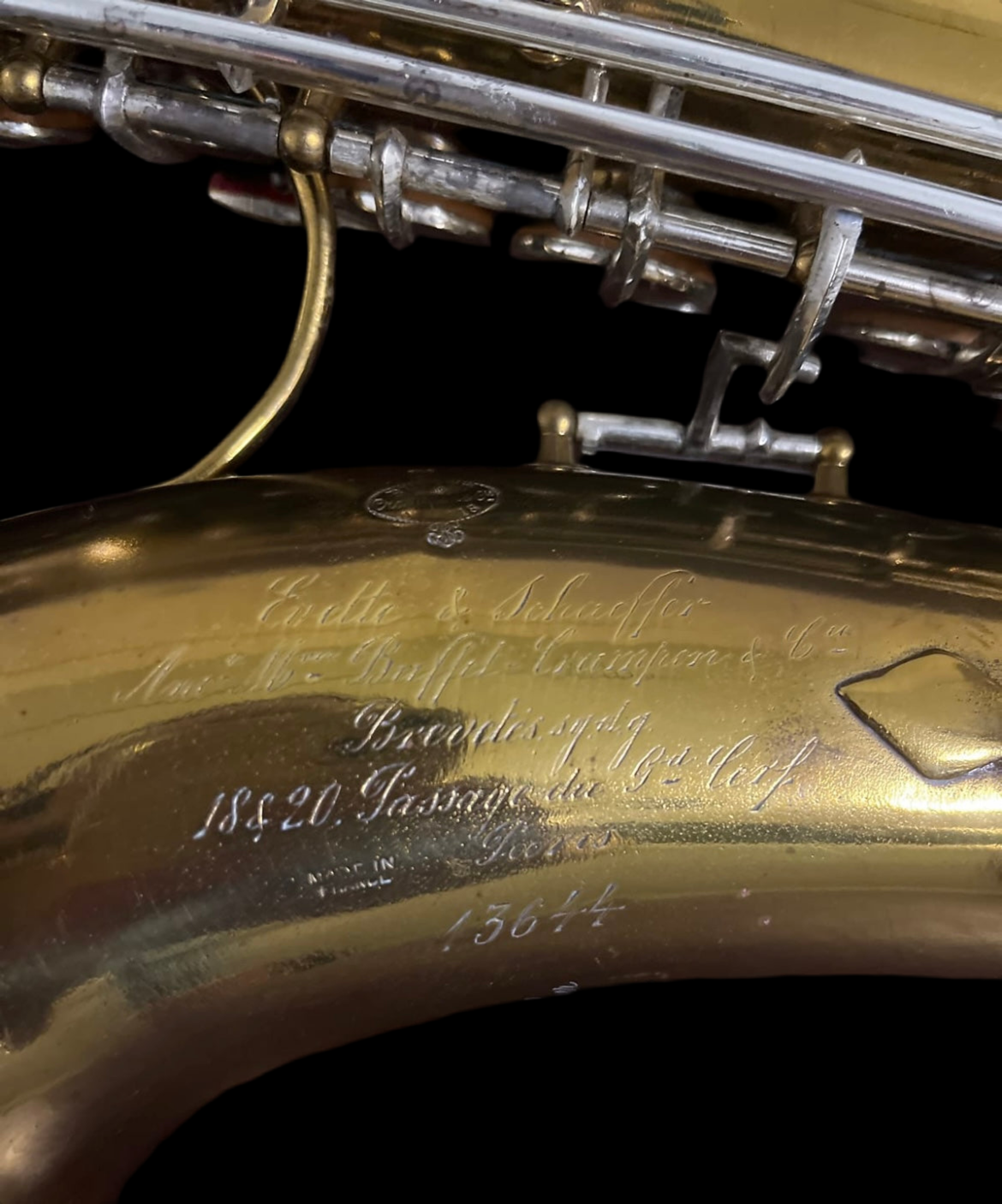 Buffet/Evette & Schaeffer Eb Alto Saxophone SN 13644 (Carl Fischer, New York) (Paris - France)